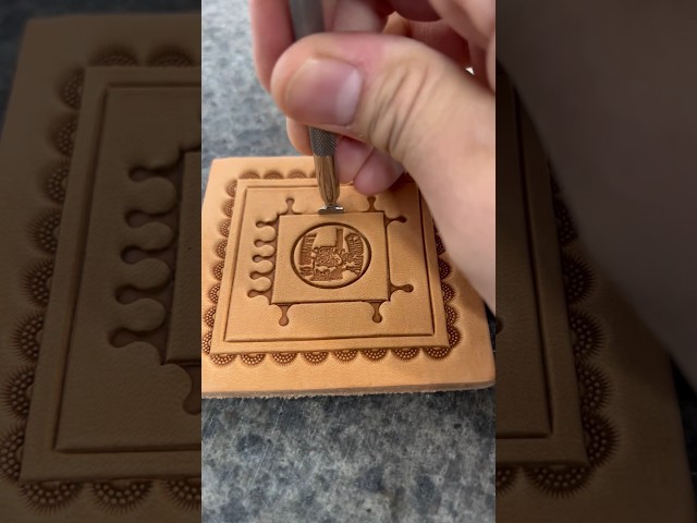Tooling a Leather Coaster 🥂