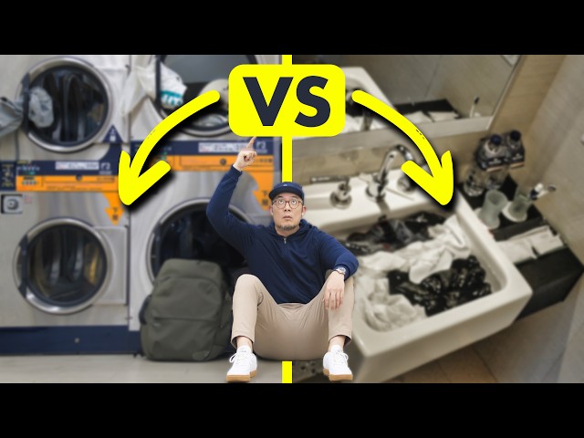 How to wash your clothes while traveling (& packing light)