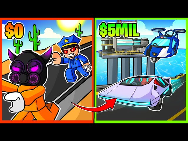 How Fast Can I Get To $5,000,000 In Jailbreak!?! (Poor To Rich)