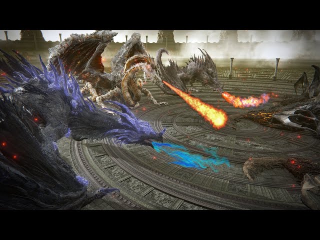 Magma Wyrms VS Ancient Dragons - Elden Ring