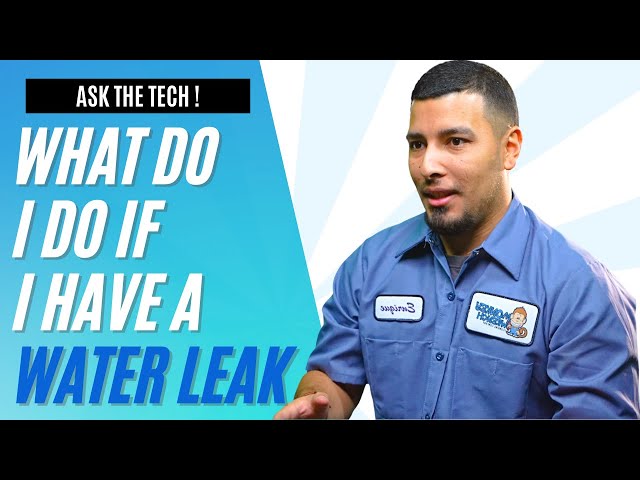 If you have a water leak do this!
