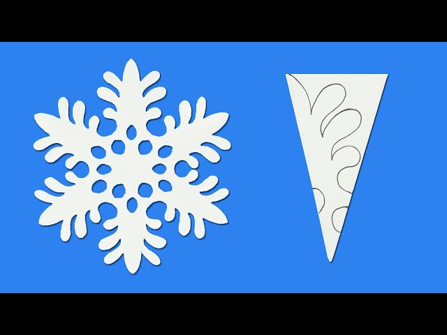 ❄How to Make a Simple Paper Snowflake | Paper cutting Snowflake for Christmas
