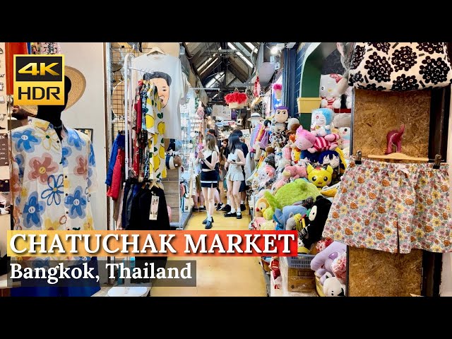 [BANGKOK] Chatuchak Weekend Market Section 3 & 4 "Fashion, Clothes, Items"| Thailand [4K HDR Walk]