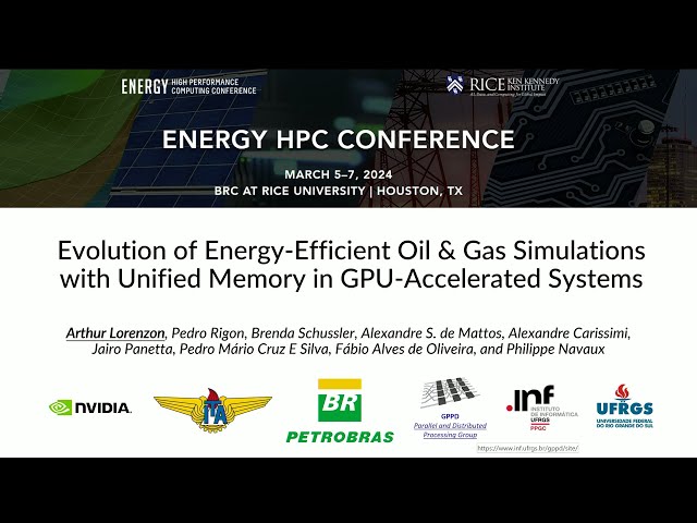 Technical Talk: Evolution of Energy-Efficient Oil & Gas Simulations with Unified Memory in GPU-Acc