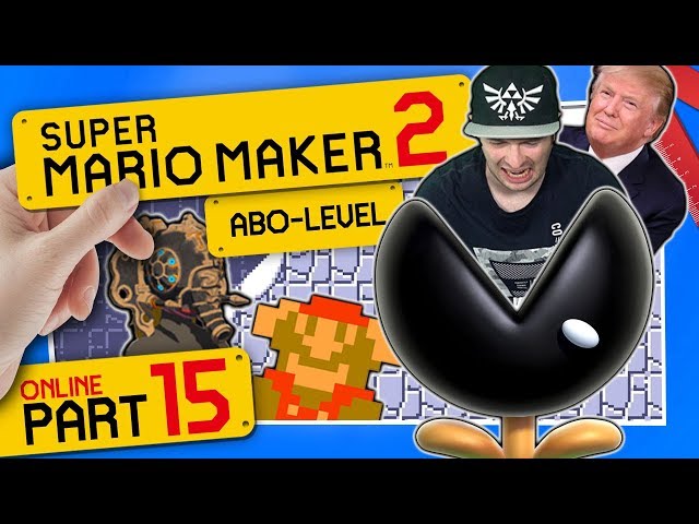 SUPER MARIO MAKER 2 ONLINE 👷 #15: Zelda BOTW Vah Ruta, Trump Tower & böse Ice Muncher Jump Cave