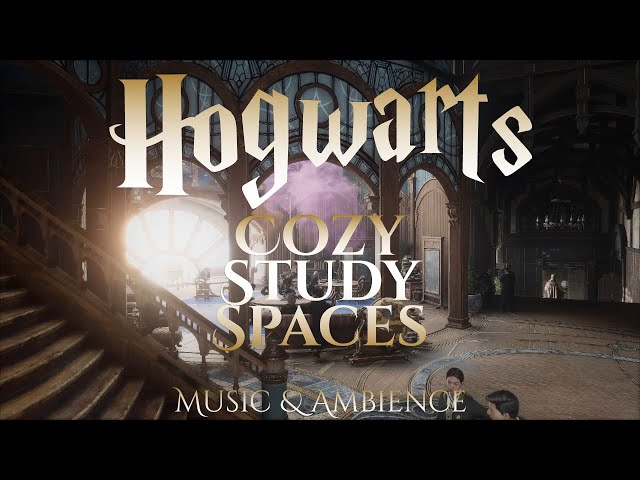 Cozy Study Spaces in Hogwarts | Harry Potter, Hogwarts Legacy Ambience