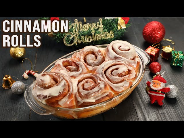 Cinnabon Cinnamon Rolls at Home | Christmas Morning Breakfast | Eggless Cinnamon Rolls