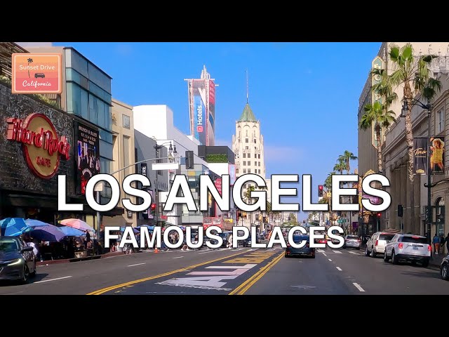 Driving Famous Places in Los Angeles Part 1 | Hollywood Sign - Universal Studios - Dodger Stadium