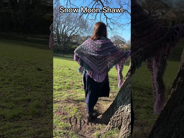 CROCHET SNOW MOON SHAWL // ❤ #shorts
