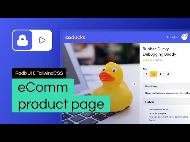 Codux Live: Building an eComm product page ft. RadixUI & TailwindCSS