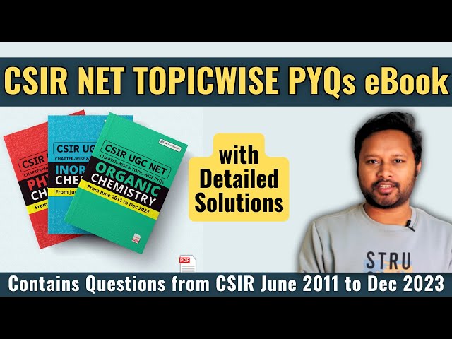 eBook Launch: CSIR NET Topicwise PYQ (From June 2011 to Dec 2023) | All 'Bout Chemistry