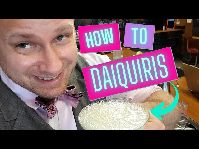 HOW TO MAKE A DAIQUIRI COCKTAIL | COCKTAIL BARTENDING TUTORIAL #BENTHEBARGUY