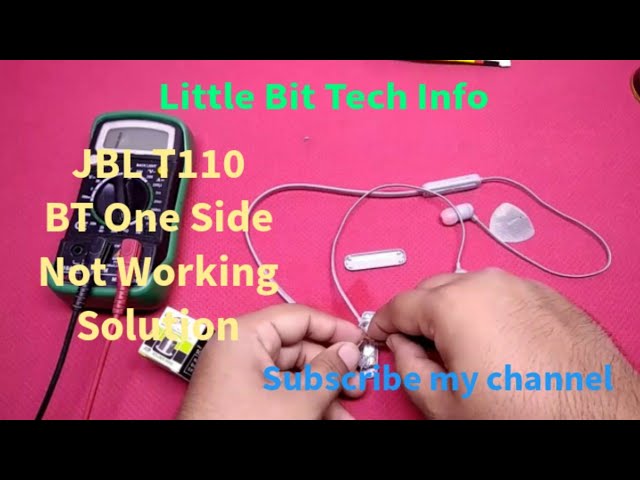 JBL T110BT Wireless Earphone को कैसे Repair करे | One Side Earbud Not Working