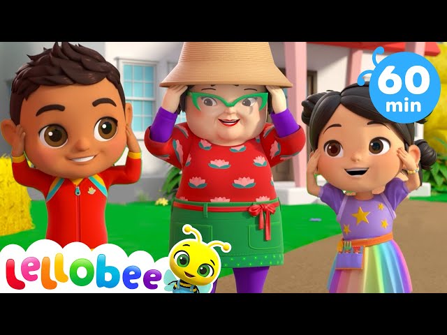 Heads, Shoulders, Knees & toes | Lellobee | Learning Videos For Kids | Education Show For Toddlers