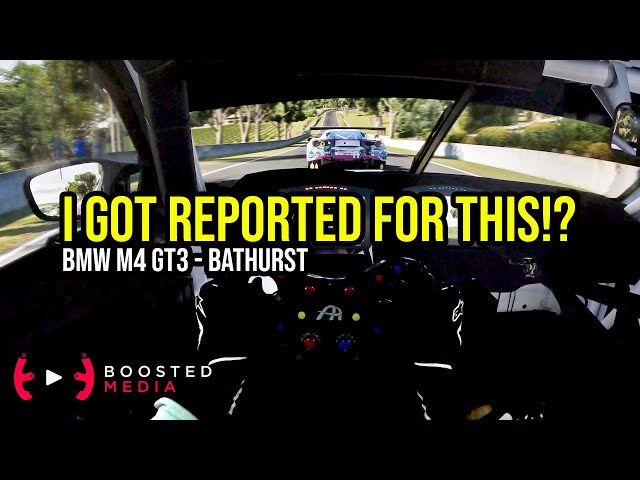 I GOT REPORTED FOR THIS!? - Hyper Realistic iRacing at Bathurst - BMW M4 GT3