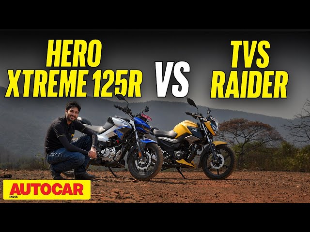 Hero Xtreme 125R vs TVS Raider - The best 125cc motorcycle? | Comparison | @autocarindia1