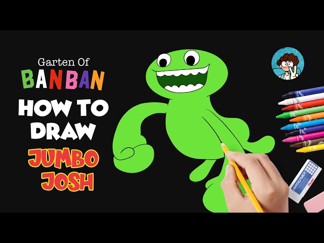 How To Draw Jumbo Josh from Garten of Banban | Easy Step By Step Drawing Tutorial