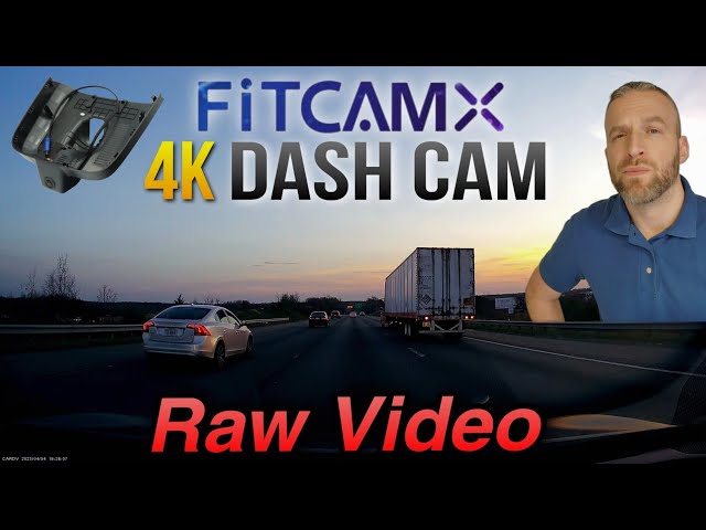FITCAMX 4K Dash Cam RAW Video Footage