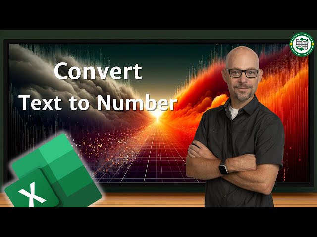 Excel How To Convert Text to Number