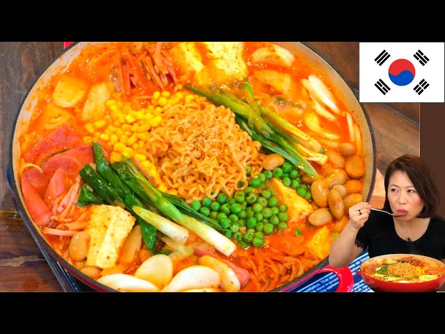 The AUTHENTIC recipe you have been searching for! Korean Army Base Stew w SPAM, Ramen & Hotdogs