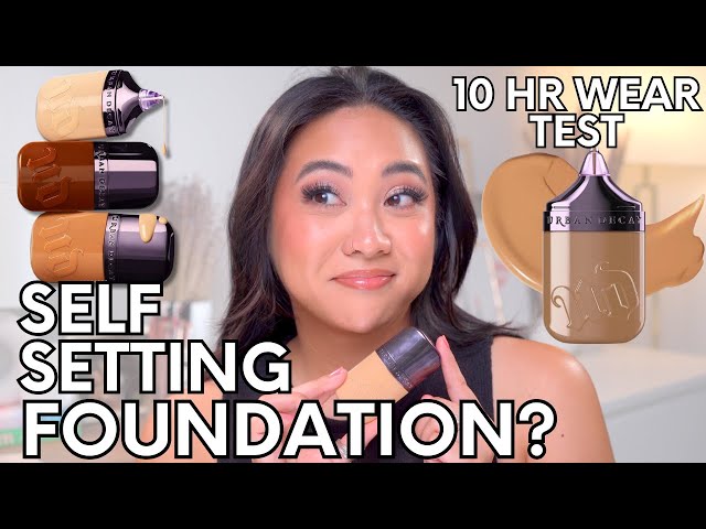 URBAN DECAY FACE BOND FOUNDATION WEAR TEST AND REVIEW | DEMO + 10 HOUR WEAR TEST