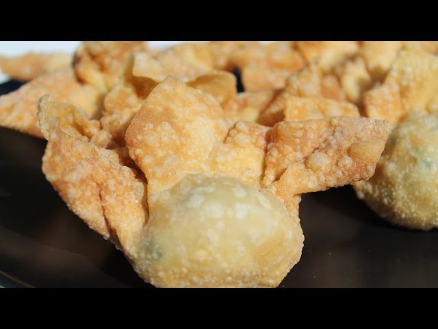 Chinese Deep-Fried Wontons 馄饨 - DIM SUM - Morgane Recipes