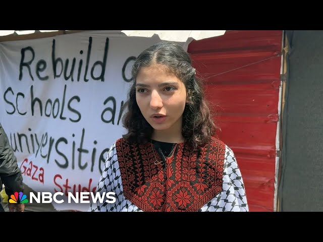 Students in Gaza protest against the war and for education protection