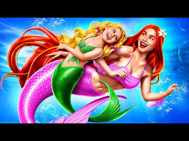 How to Become a Mermaid! I Was Adopted by Mermaid Family!