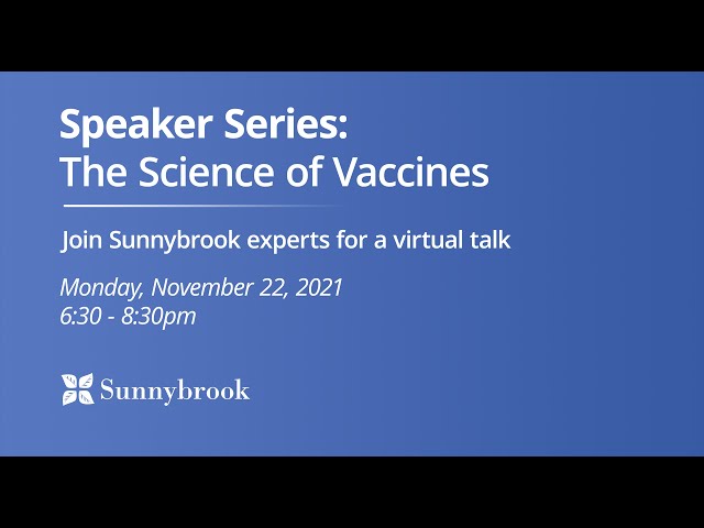 Speaker Series: The Science of Vaccines