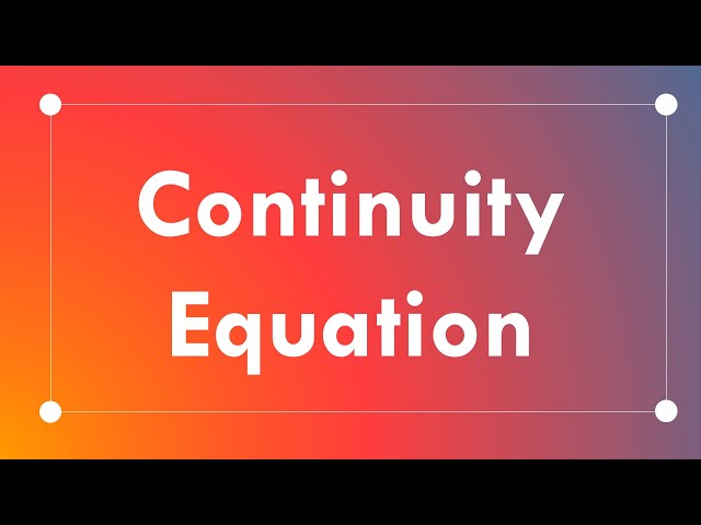 Continuity Equation in Bangla | Fluid Dynamics | Chemical Engineering By Anik #physics