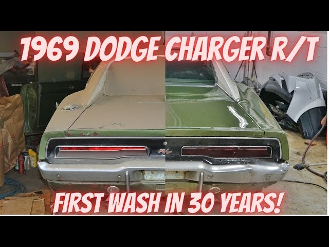 1969 Charger R/T Garage Find First Wash in 30 Years!