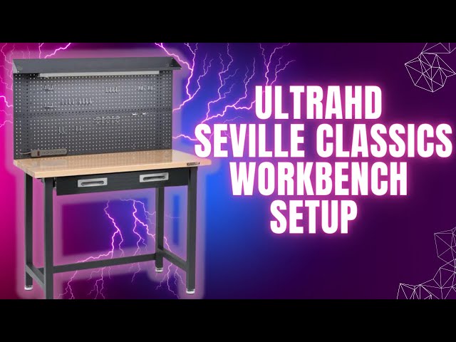 Office Workbench Setup | Seville Classics UltraHD Workbench
