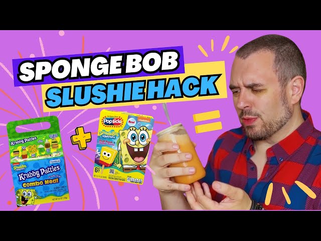 DIY SpongeBob Slushie Drink Hack 🍧| Freeze Drying SpongeBob Candy + Calypso Lemonade + SpongeBob