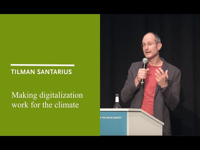 Tilman Santarius: Making digitalisation work for the climate!