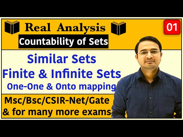 Countability of Sets | Similar Sets, Finite Sets, Infinite Sets | Real Analysis : lec-01