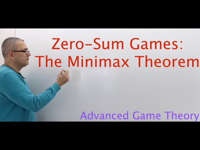 (AGT1E6) [Game Theory] Zero-Sum Games: The Minimax Theorem