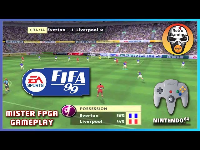 FIFA 99 - Nintendo 64 gameplay on Mister FPGA