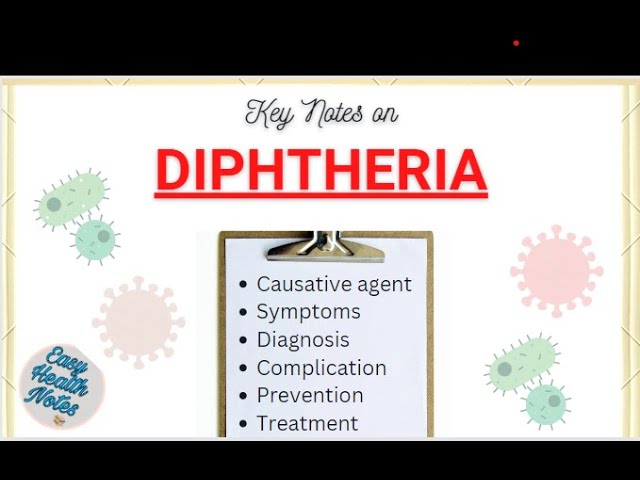 Diphtheria- Causes, Symptoms, Complications, Prevention, Treatment & Control