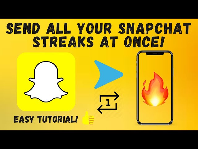 How to Send All Your Snapchat Streaks at Once! (Easy Tutorial)