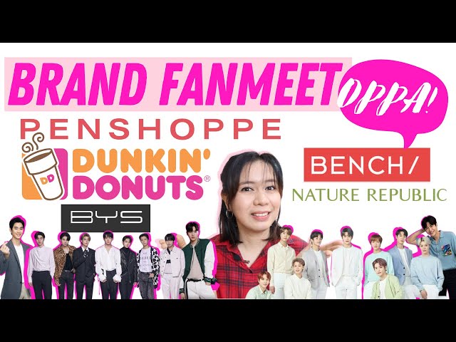 Korean Fan Meet in the Philippines   I    Brand Fan meet (BENCH, Penshoppe, BYS, Dunkin Donuts)