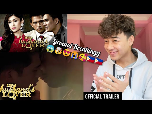 My Husband's Lover| Official Trailer |  Eric and Vincent's kissing scene  | REACTION