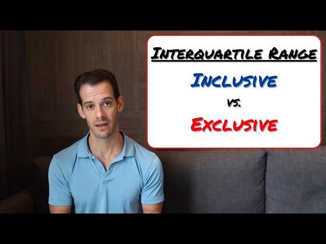 Inclusive vs. Exclusive Interquartile Range
