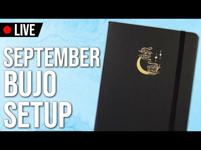 🔴 September Bullet Journal Setup 💜 Space themed bujo