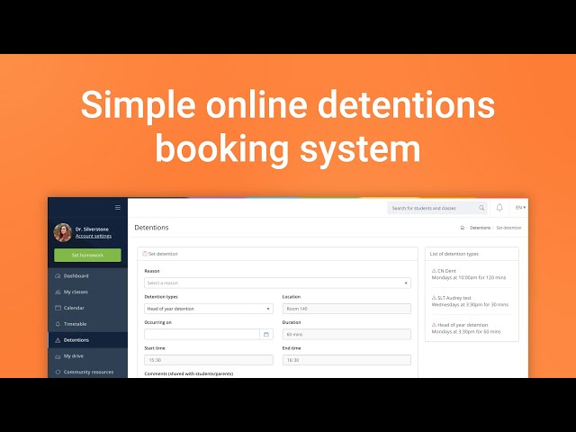 Resolve behaviour issues with Detentions | Satchel