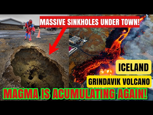 It Has Never Been So Dangerous To Be In Grindavík! Magma Is Acumulating! Huge Sinkhole! Jan17, 2024
