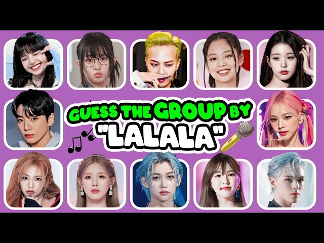 Guess The Group By The LALALALA 🎤🎶 [Multiple Choice Quiz] | Guess The KPOP Song Quiz KPOP Games 2023
