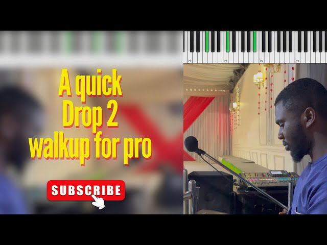 Drop 2 walkup • Add this to your arsenal • helping musicians grow #pianotutorial #montage