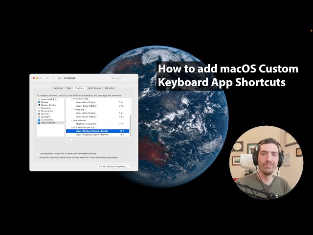 How to add macOS Custom Keyboard App Shortcuts