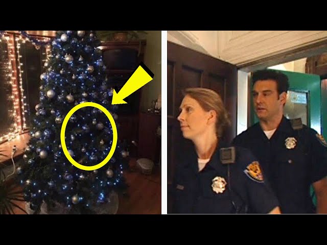 Cops Go To Wrong Address, Shocked To See What Was Hidden On Christmas Tree.