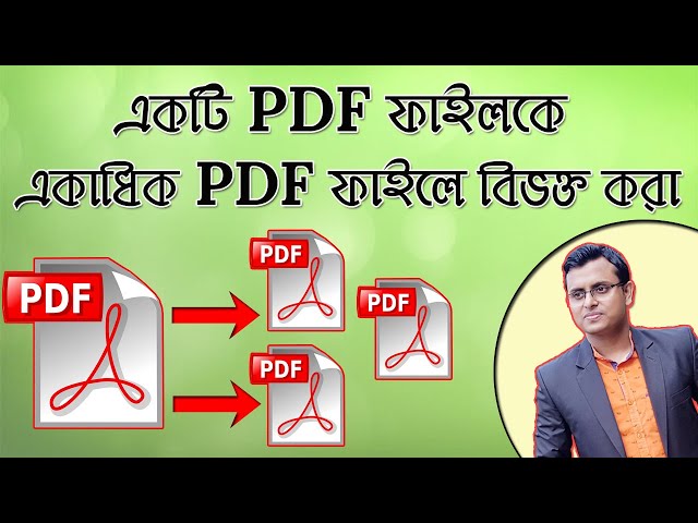 How to Split or Separate Pages from PDF File in Offline in Bangla